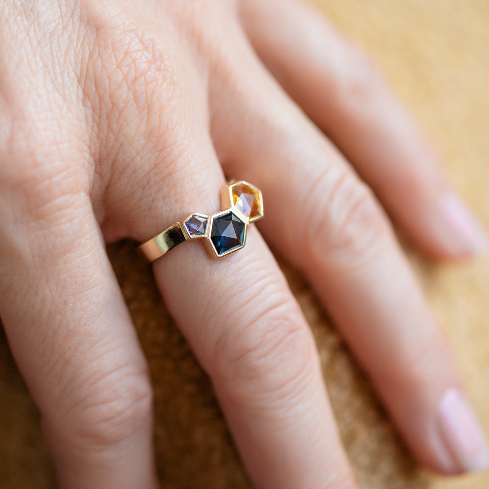 product_details::Spraybow Ring on model.