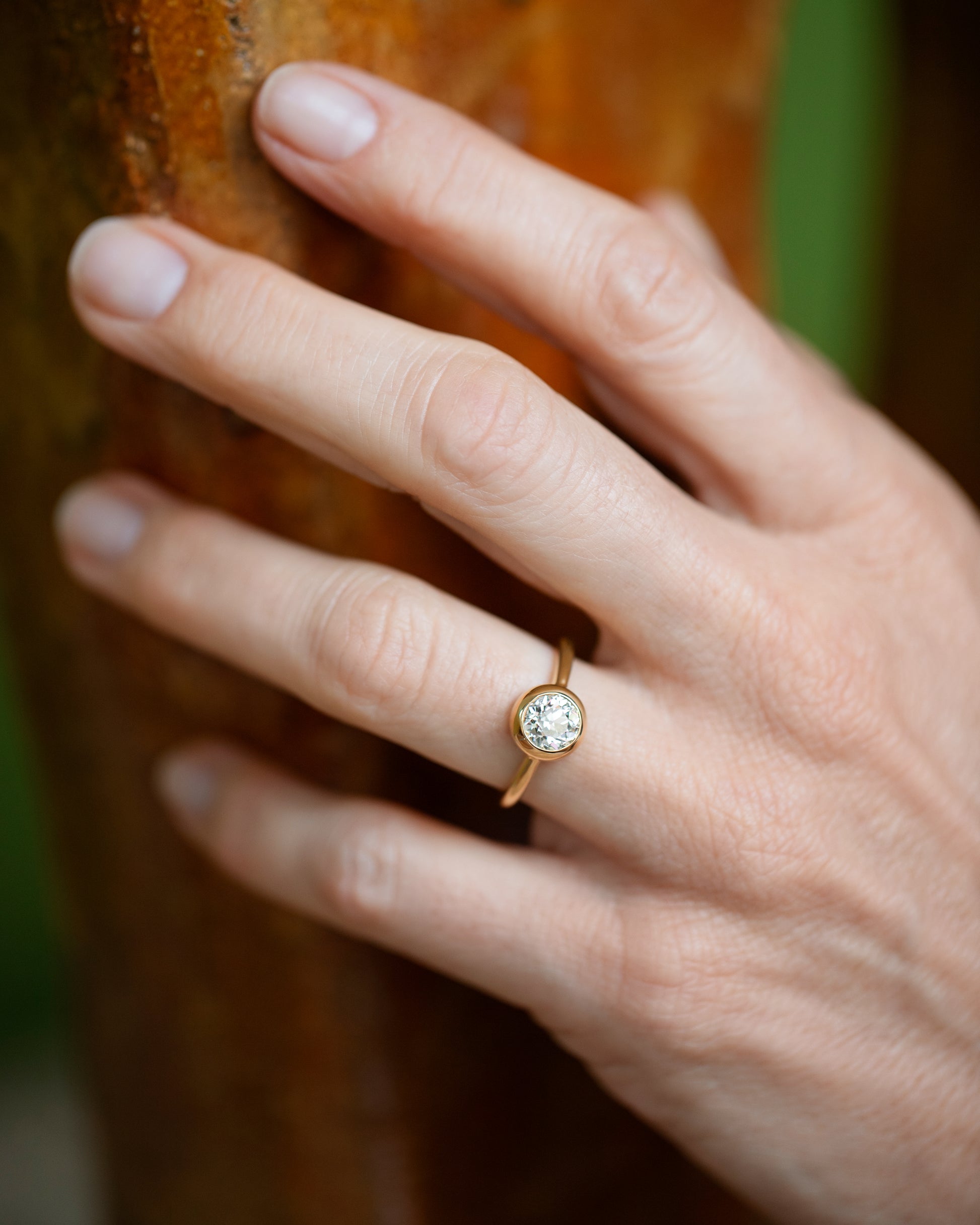 Diamond Wellspring Ring on model.