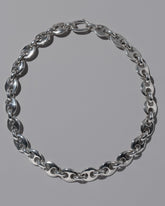 CRZM Sterling Silver Bedrock Bracelet on light color background.