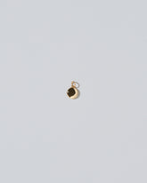 Mini Macaron Charm - 14k Gold on light color background.