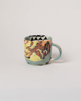 Slush Club Nerikomi Mug No. 101 on light color background.