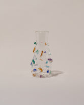 Stover Glass Petite Cane Vase on light color background.
