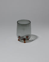 Ornamental by Lameice Gray & Amber Transparent Eye Candy Cocktail Glass on light color background.
