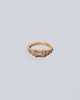 Champagne Diamond Expression Ring on light color background.