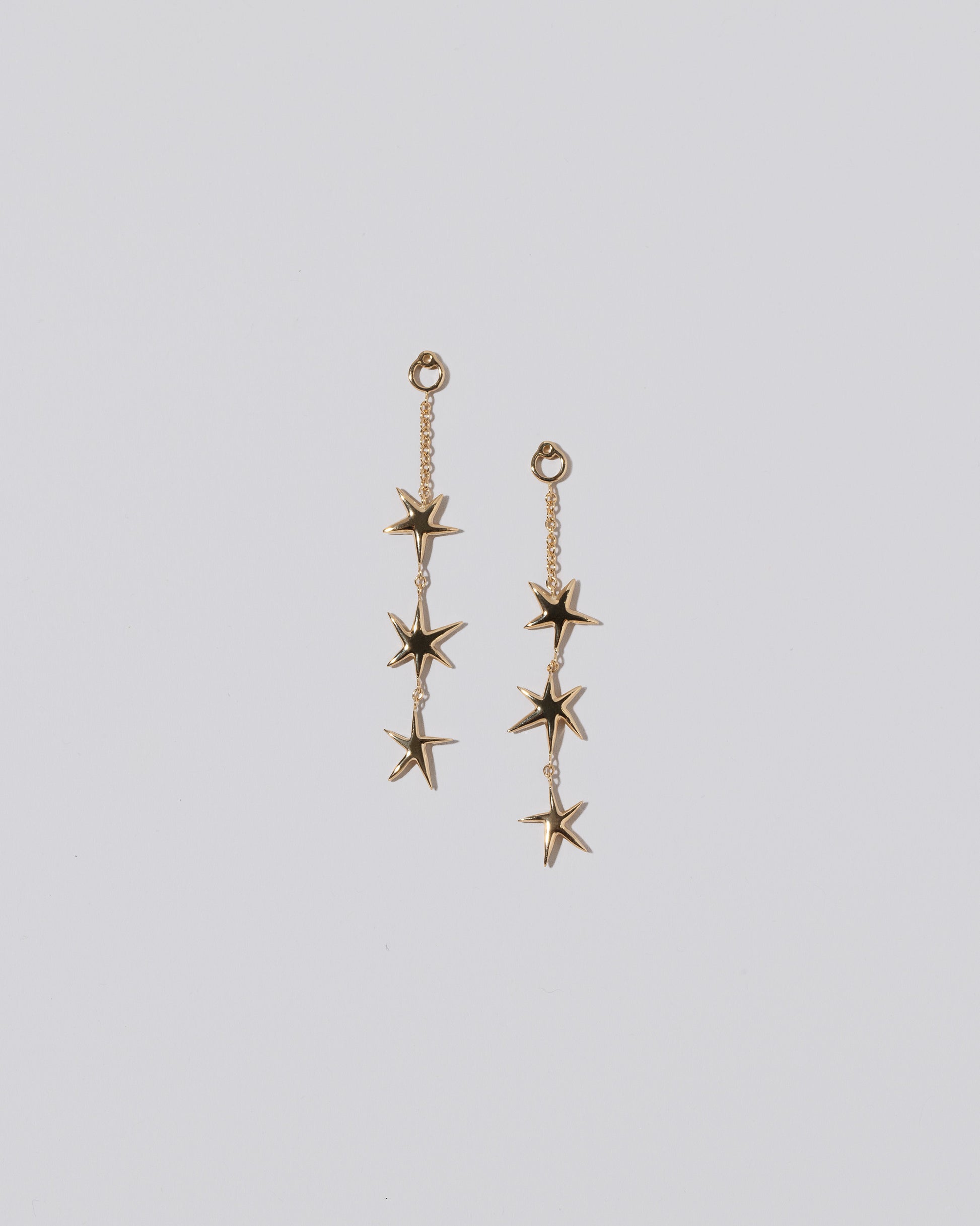 Verve Star Earring Jackets on light color background.