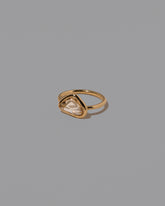 View from the side of the Serene Ring on light color background.