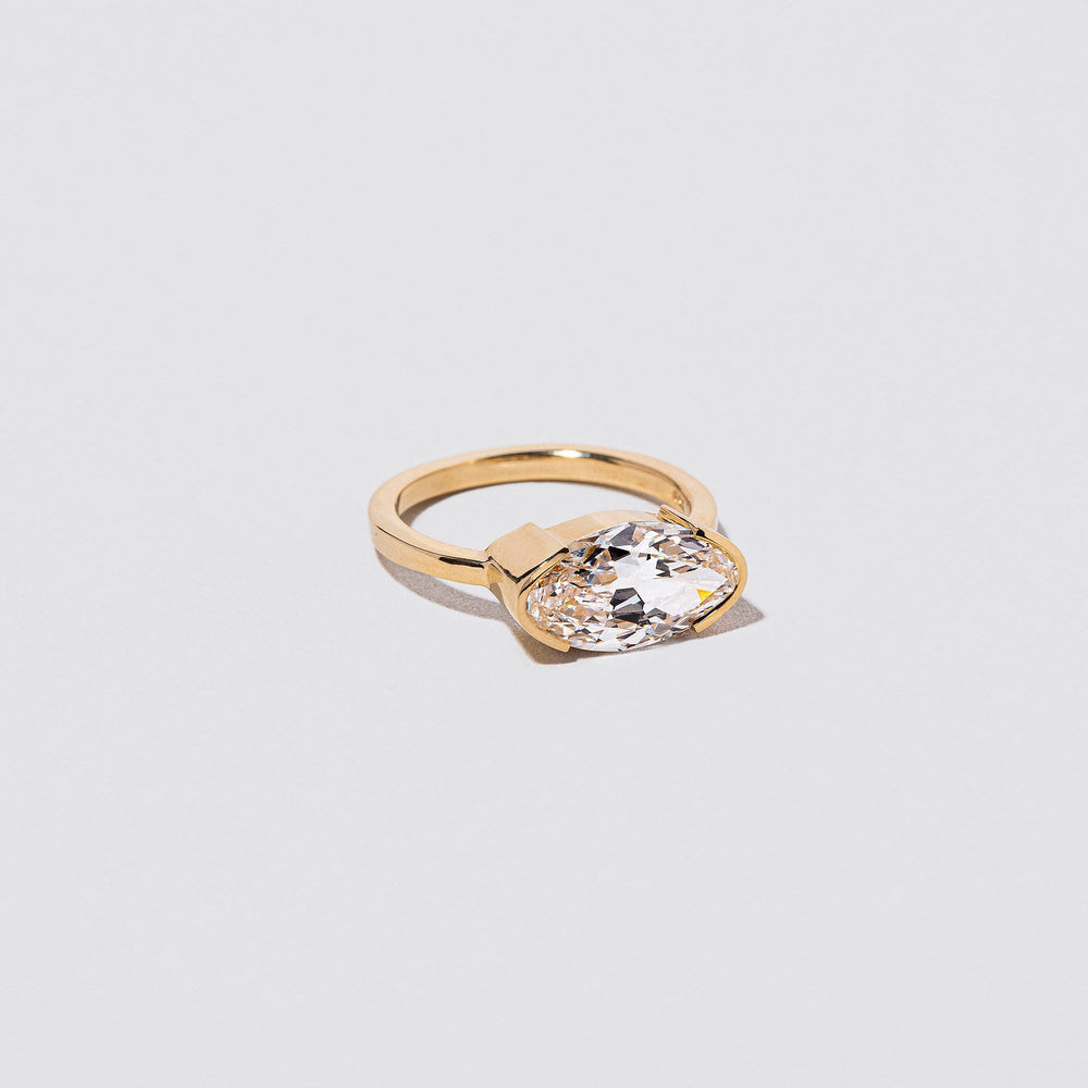 product_details::Closeup details of the Everlasting Ring on light color background.