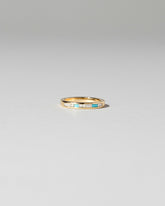 Channel Set Band - Diamond & Turquoise on light color background.