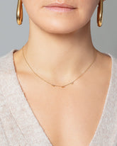 Vaeroy Necklace on model.