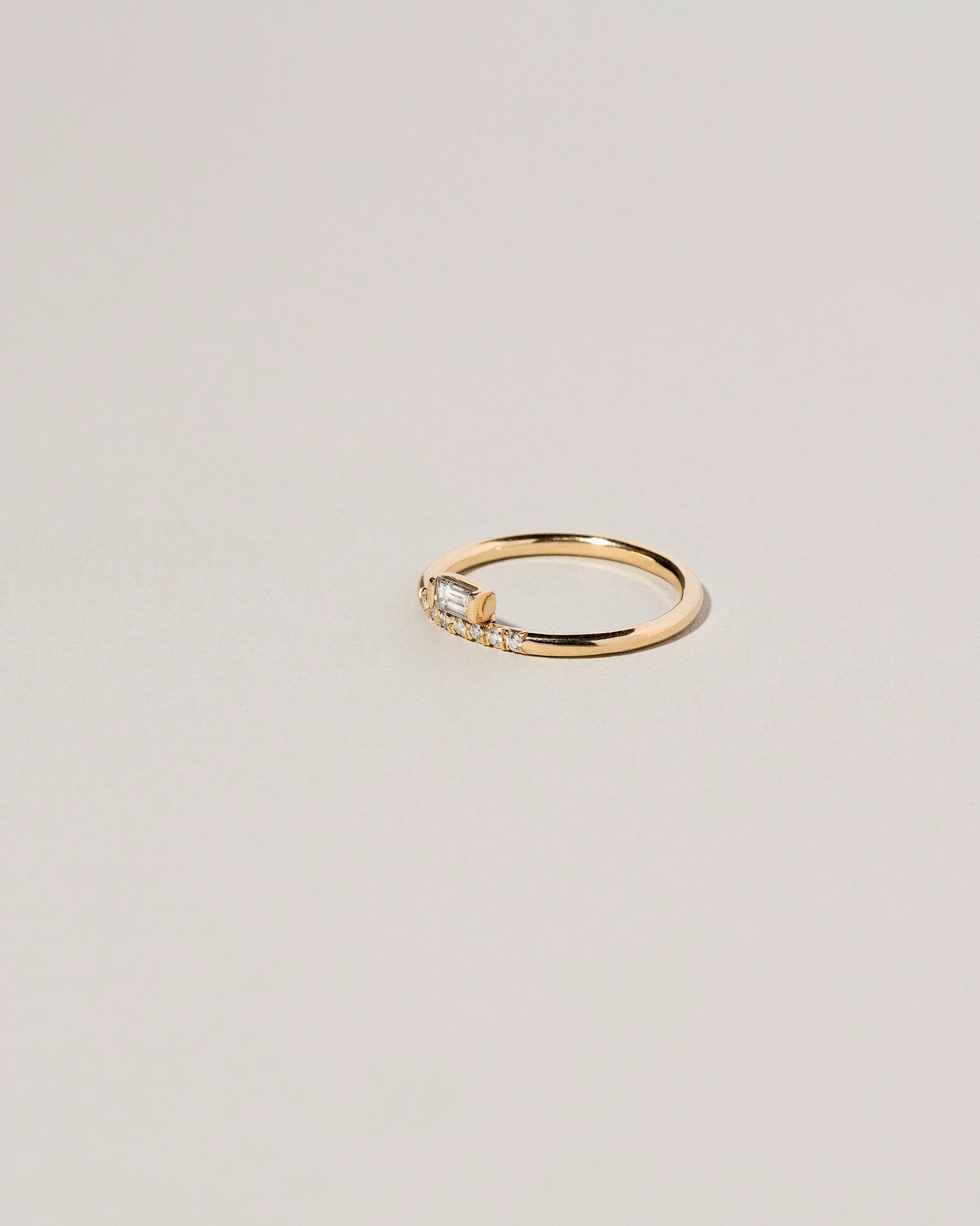  Stacked Ring - Baguette on light color background.