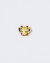 Front view of Goldenrod Ring on white background