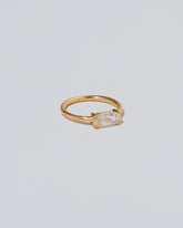 View from the side of the Adage Ring on light color background.