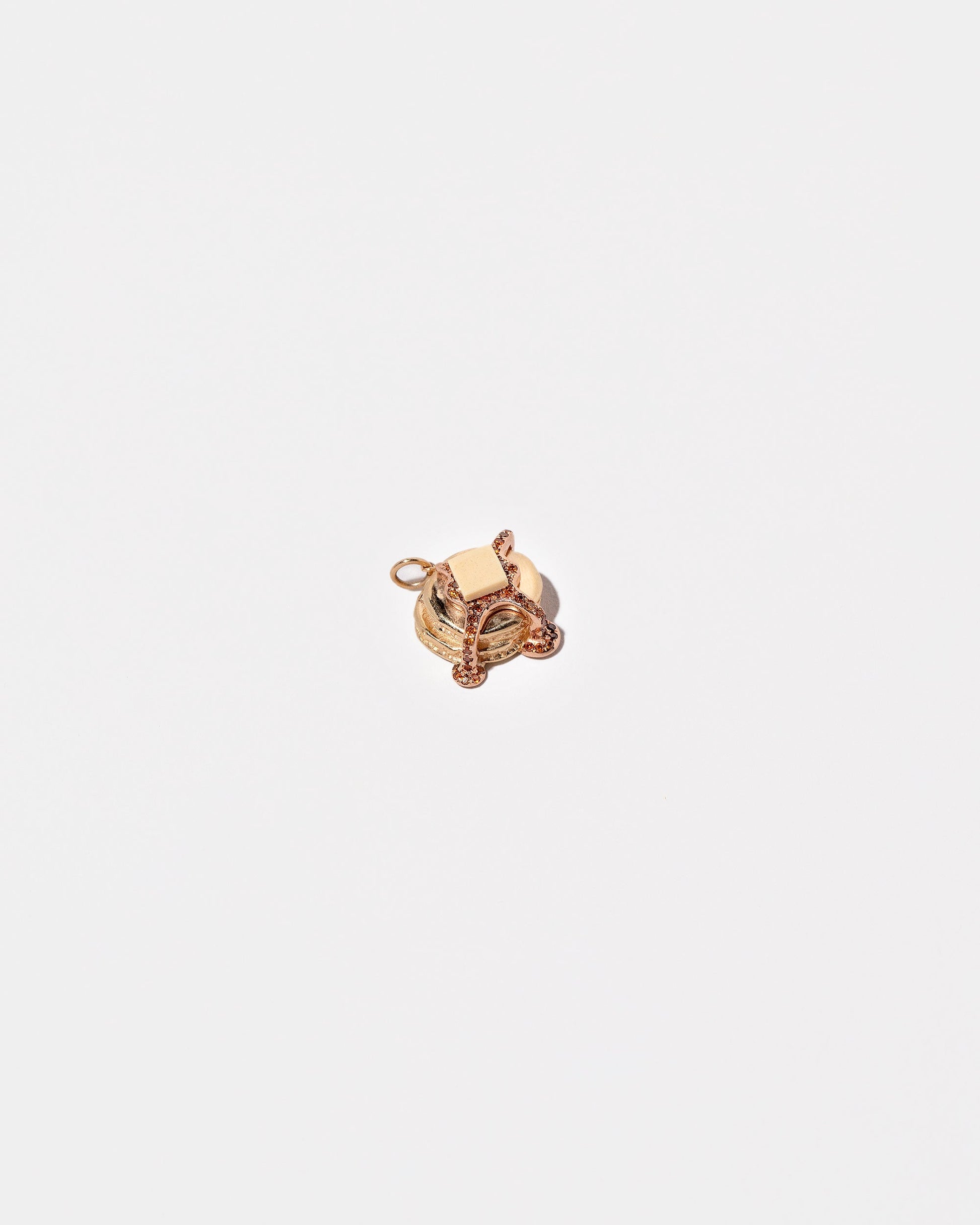 Closeup details of the Short Stack Pancake Charm