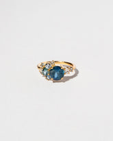  Vega Ring - Malawi Sapphire on light color background.