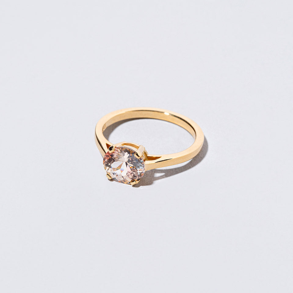 product_details::Closeup details of the Mallorn Ring on light color background.