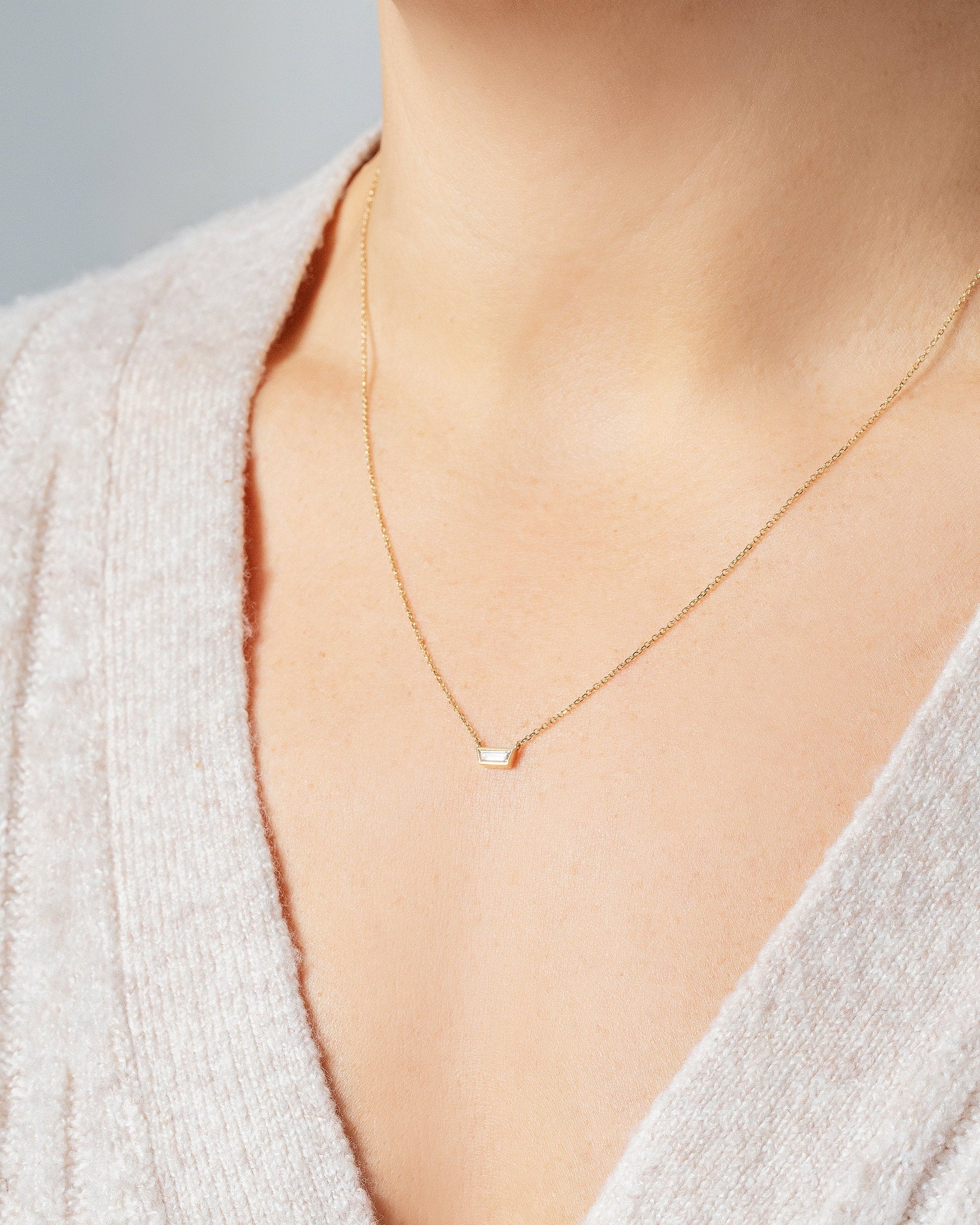 Seychelles Necklace on model.