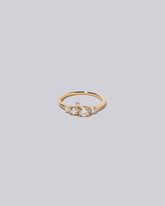  Aster Ring - White Diamonds on light color background.