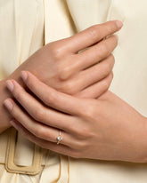 Compass Rose Ring on model.