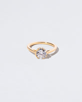  Sun & Moon Ring - White Diamond on light color background.