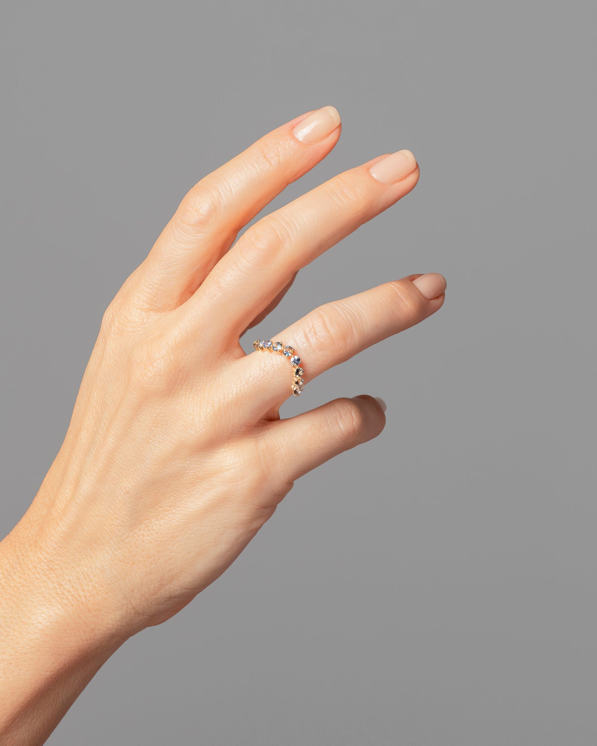 Sapphire Swell Band on model.