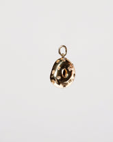  Salt Bagel Charm with Cream Cheese & Chives - Final Sale on light color background.