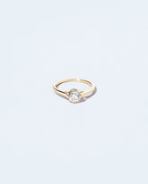 Grand White Diamond Barragán Ring on light color background.
