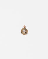 Waffle With Whipped Cream Charm on light color background.