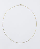  Oval Chain Necklace on light color background.