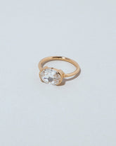 View from the side of the Starshine Ring on light color background.