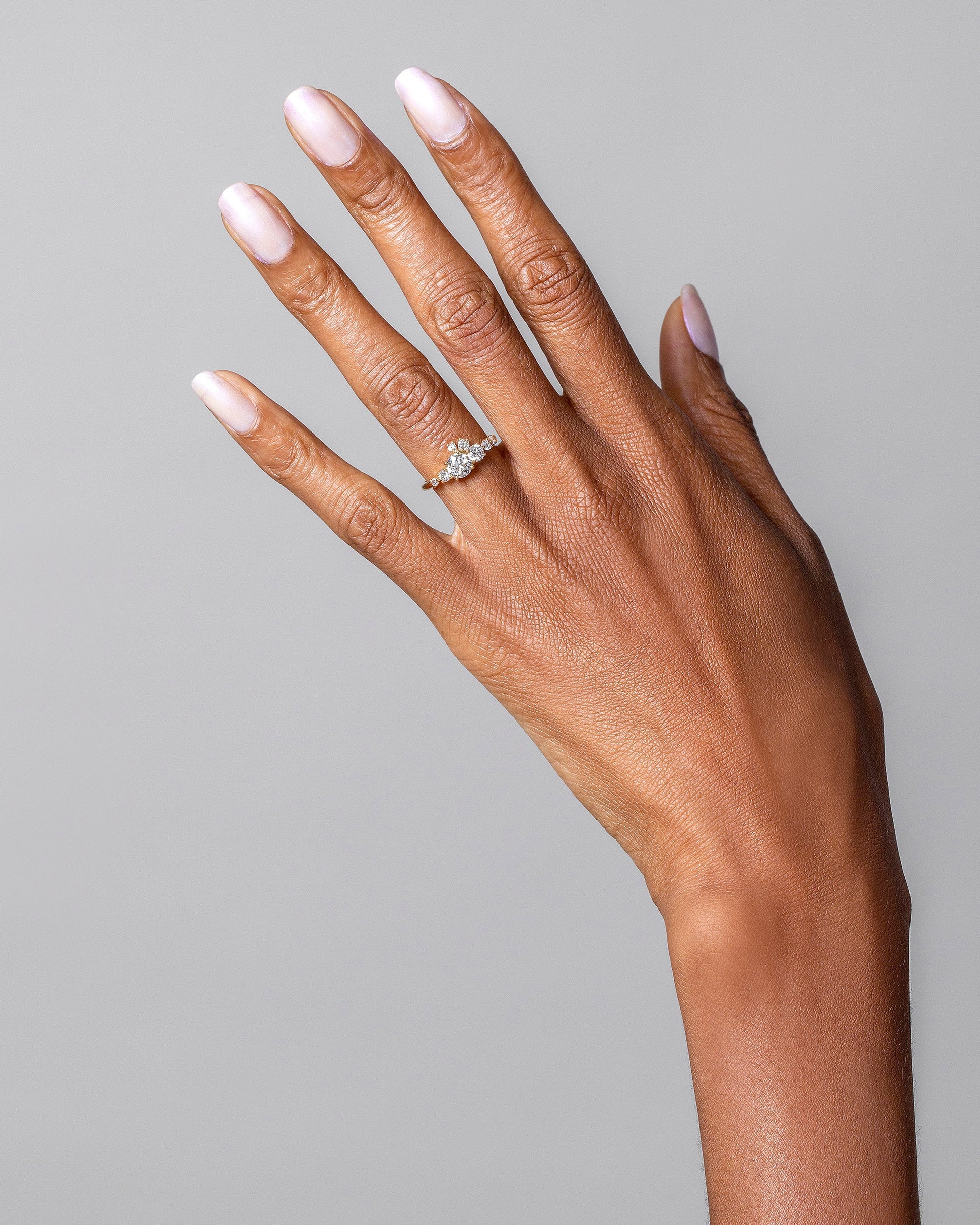 Mini Luna Ring on light color background.
