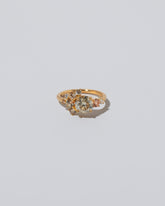 Vega Ring - Champagne Diamond on light colored background.