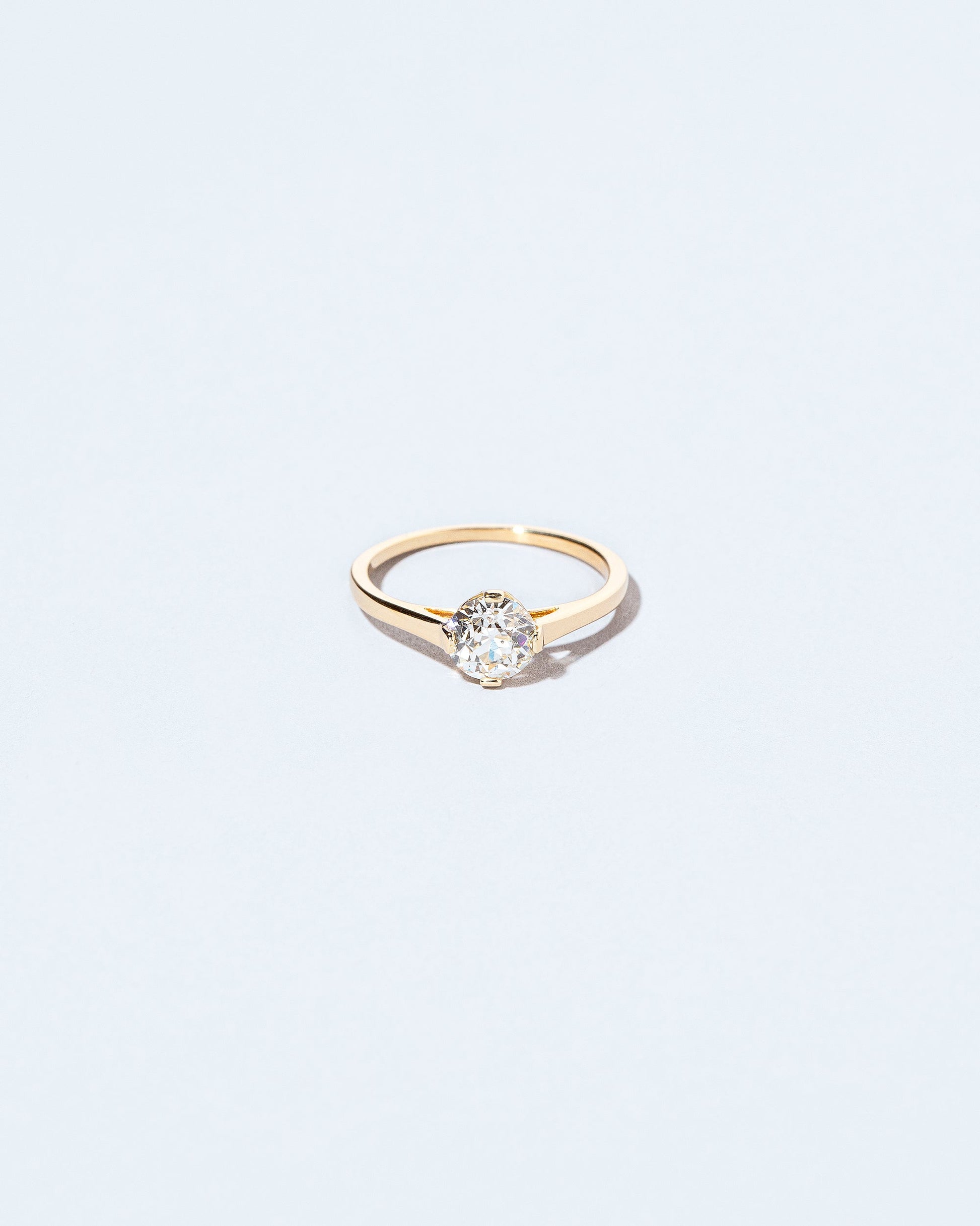 White Diamond Barragán Ring on light color background.