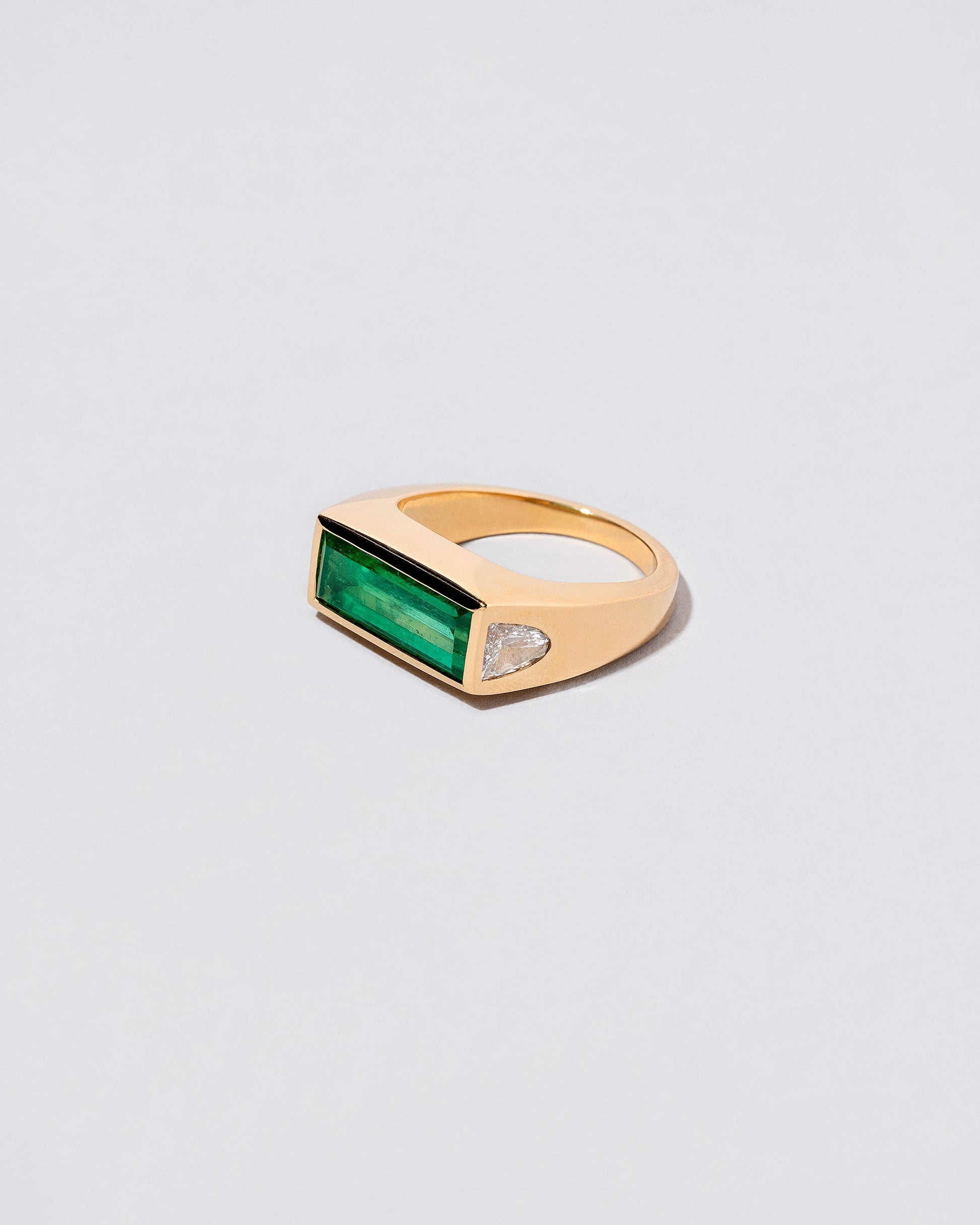 View from the side of the Figure Ring on light color background.