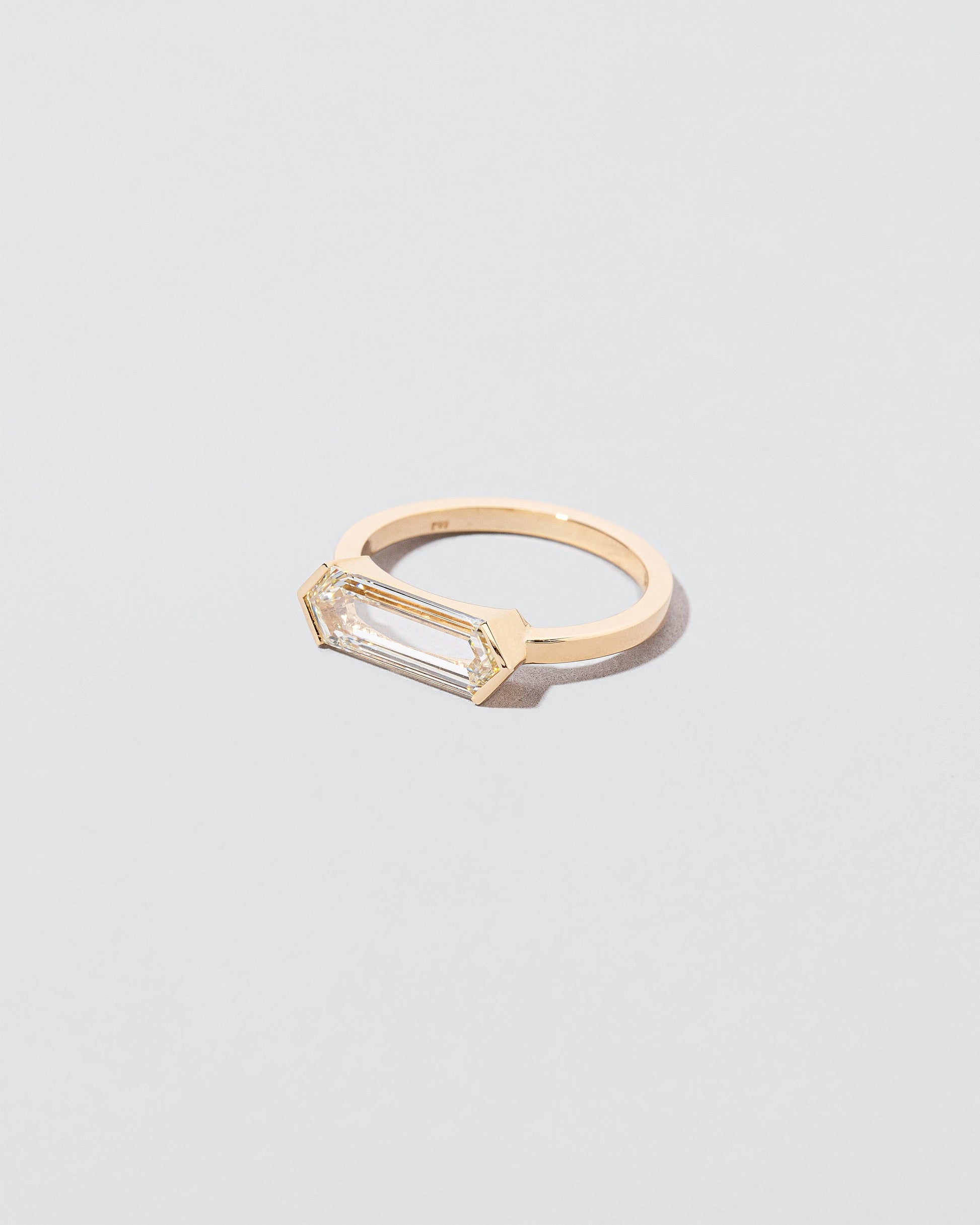 View from the side of the Titan Ring on light color background.