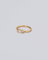 View from the side of the Ouvert Ring on light color background.