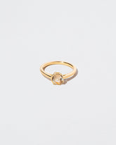  Sun & Moon Ring - Bicolor Yellow Sapphire on light color background.