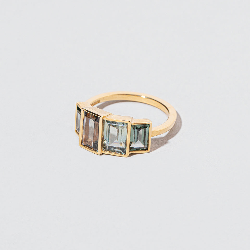 product_details::Closeup details of the Nile Ring on light color background.