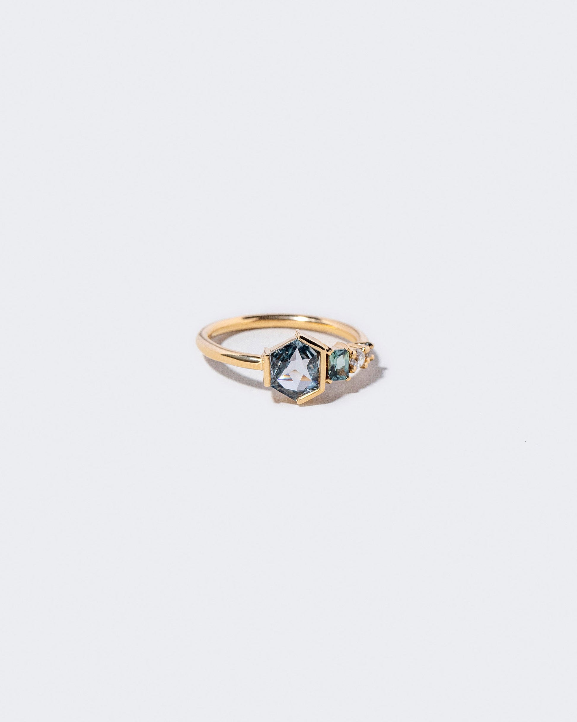  Juxtapose Ring on light color background.
