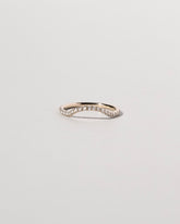  Mini Curve Band - Pavé on light color background.