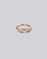 Product photo of the Lyric Ring on light light color background.