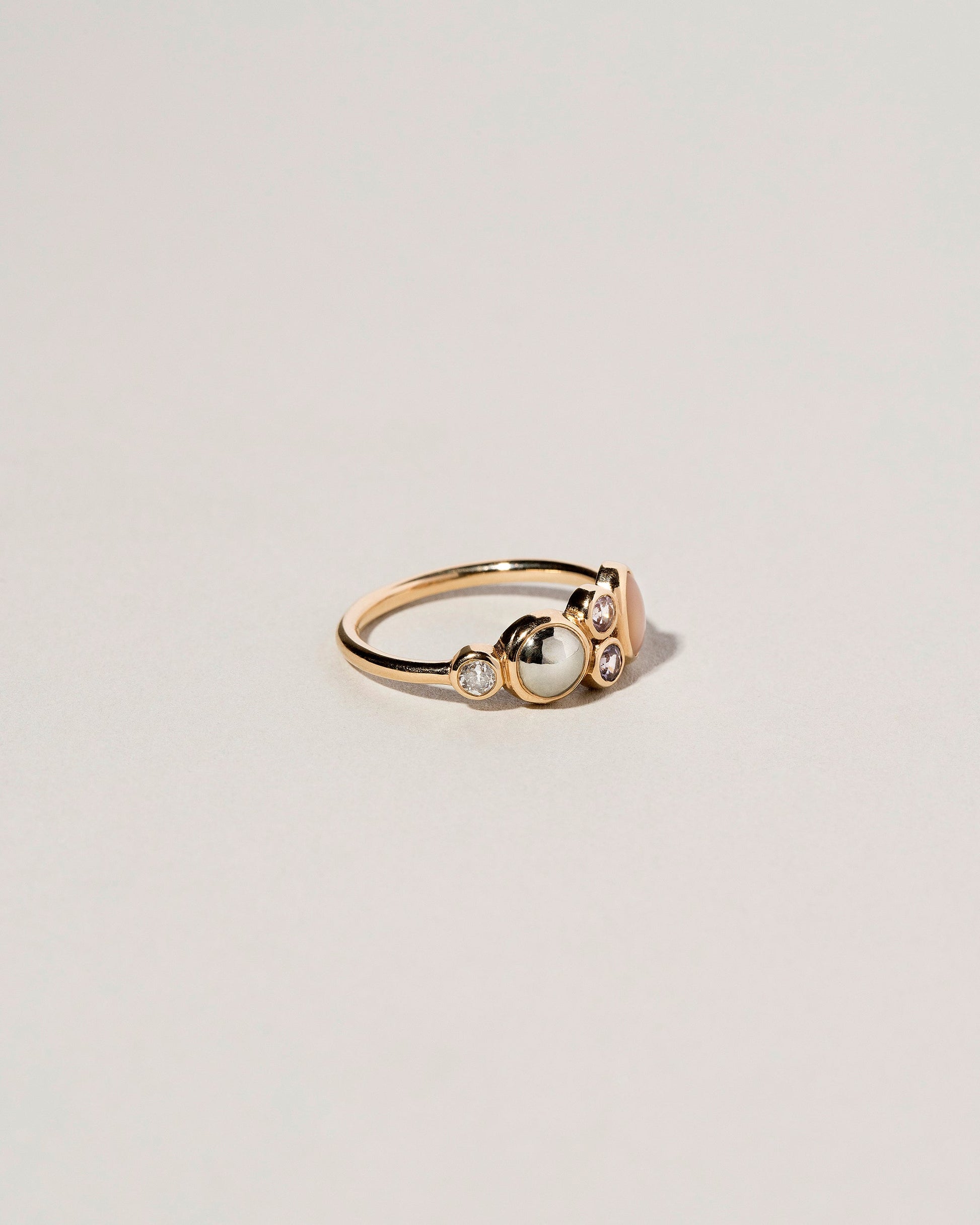  Bubble Dot Ring on light color background.