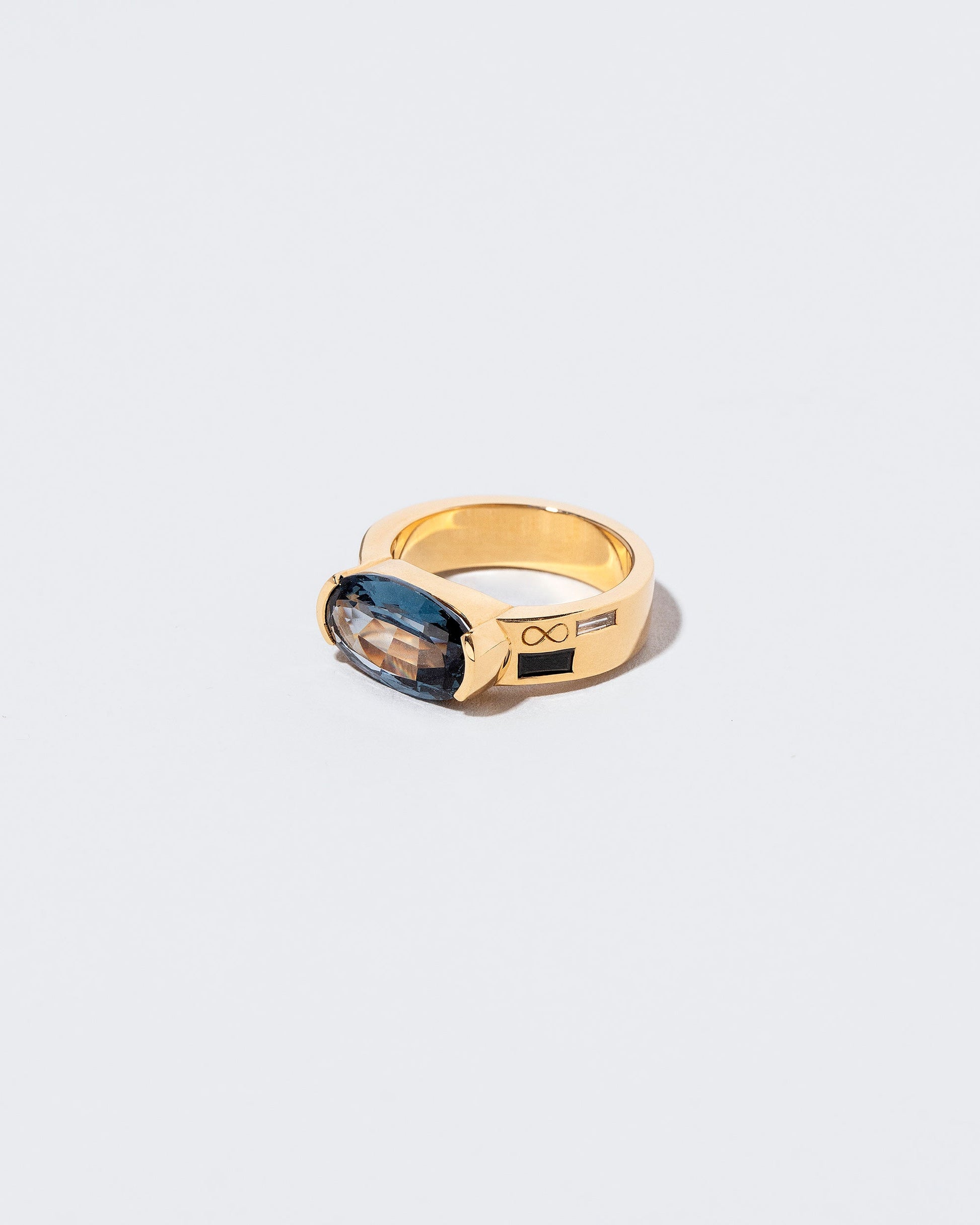  Eternal Cycle Ring on light color background.
