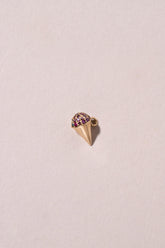  Sno Cone Charm - Blue Raspberry & Blackberry on light color background.