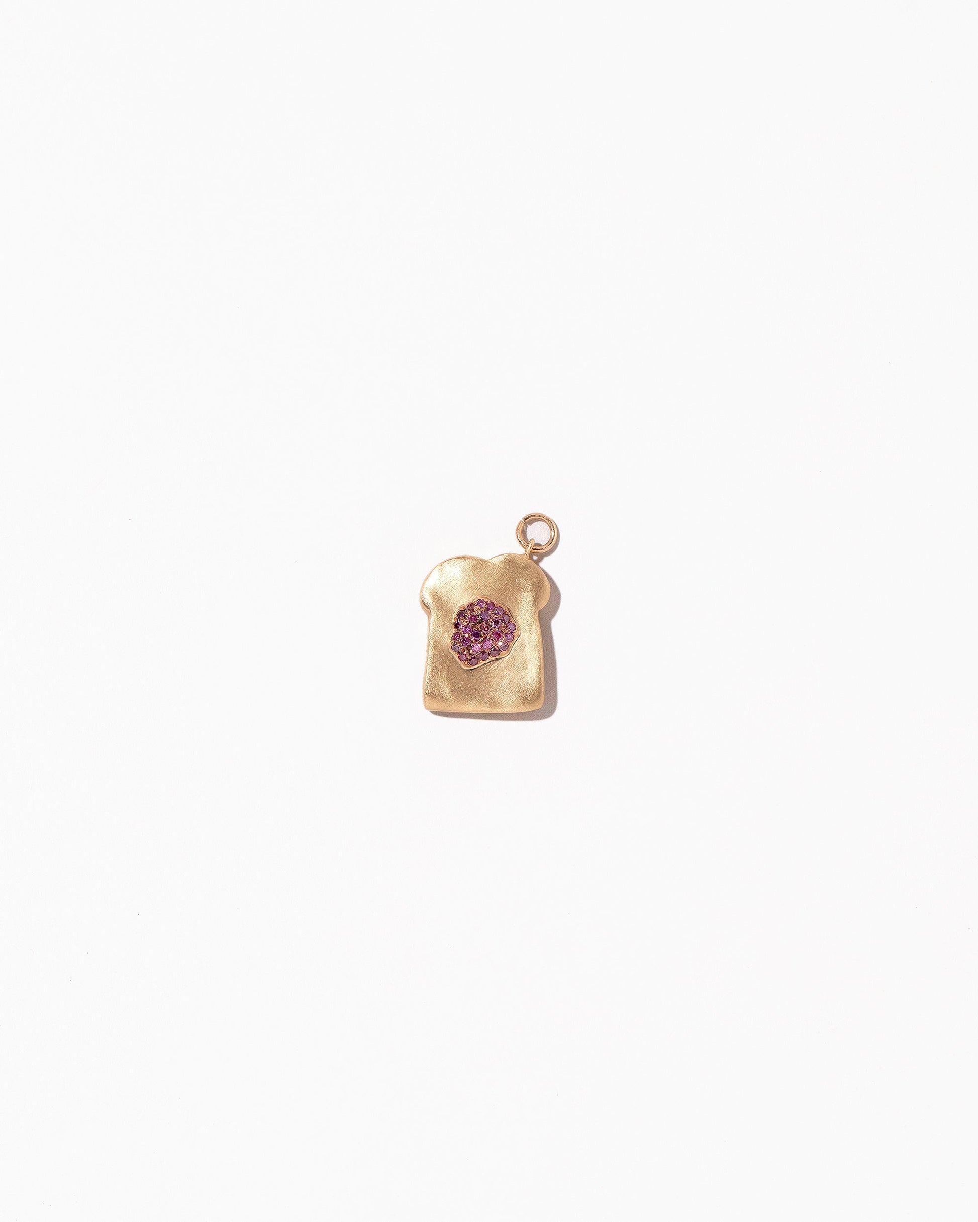 Jelly Toast Charm on light color background.