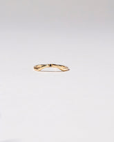  Mini Curve Band - Single Stone on light color background.