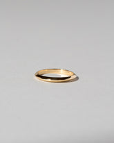 Gold 1.5mm Knife Edge Band on light color background.