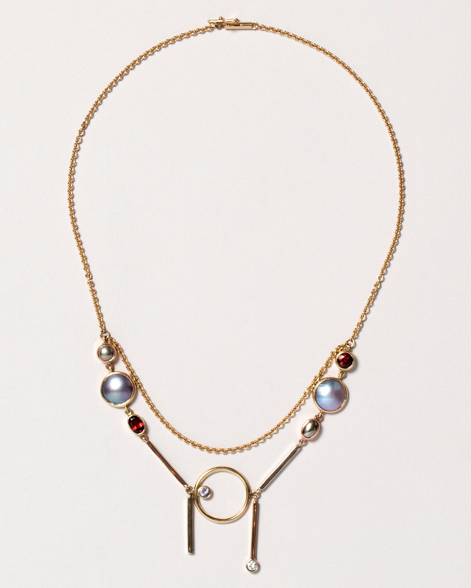  Mechanical Double Collar on light color background.