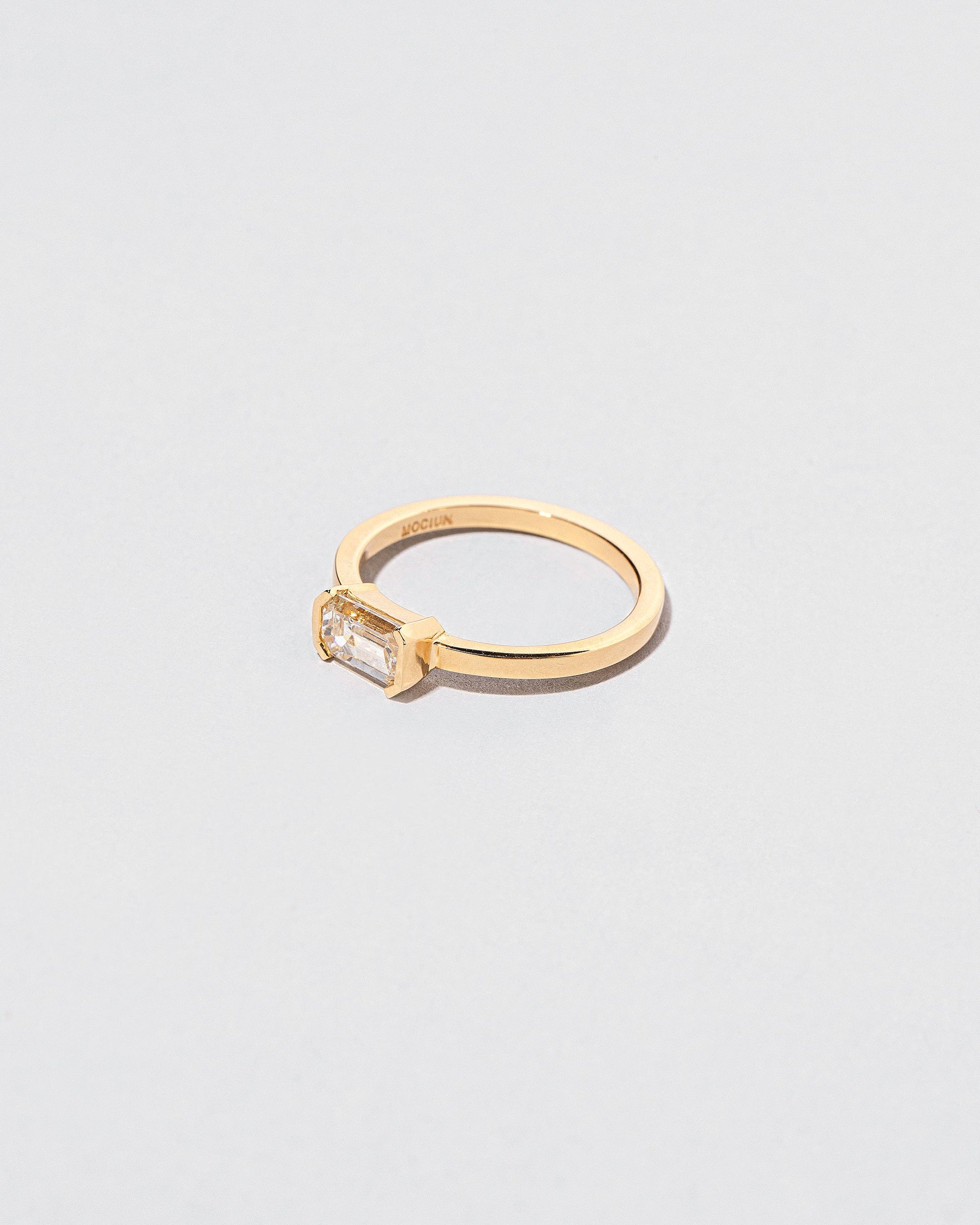 View from the side of the Simbelmyne Ring on light color background.