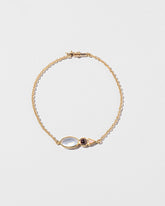  Moonstone Bracelet on light color background.