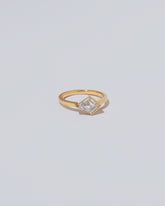 View from the side of the Pirouette Ring on light color background.